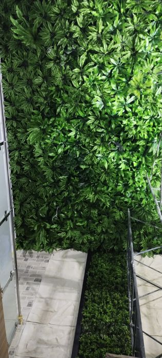 Озеленение искуственое, стен,потолков ,искуственные газоны,ландшафты
