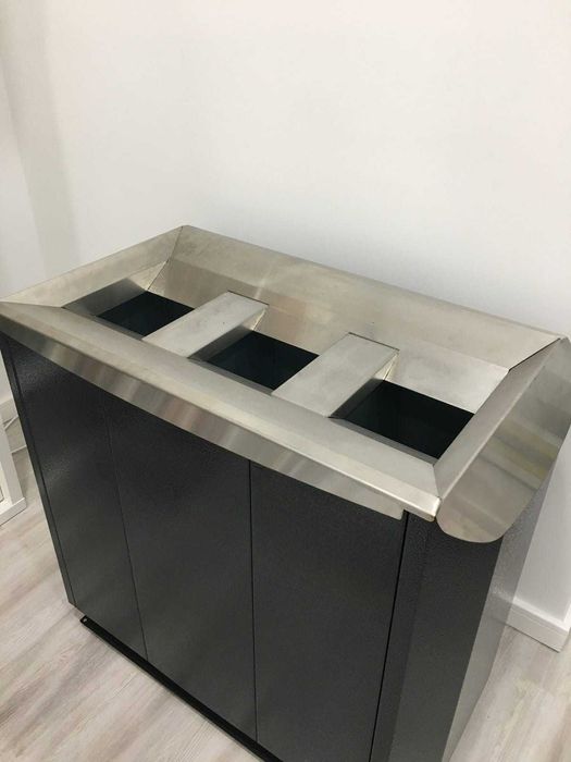 Cos de gunoi pentru colectare selectiva Triple 3 x 57l