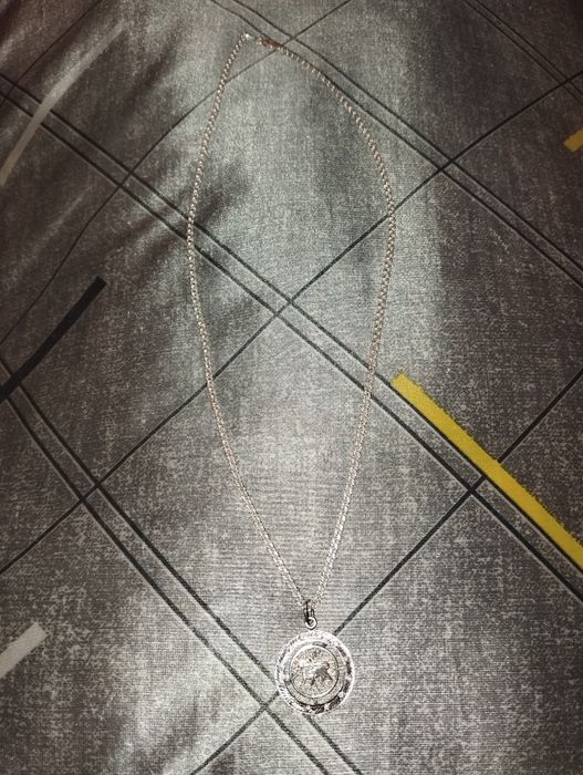 Цепочка с кулоном Льва серебро