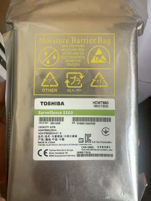 Жесткий диск от производителя TOSHIBA