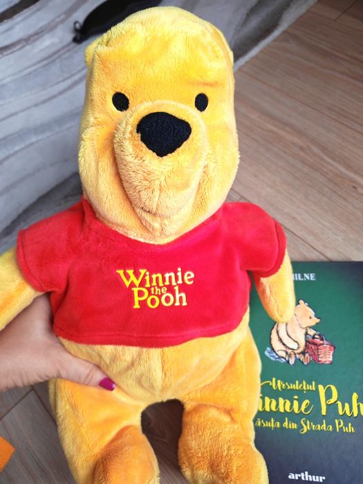 NOI! Set pluș + carte - Winnie the Pooh - stare impecabila