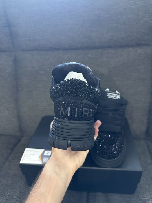 AMIRI MA1 Black Crystal Embellished