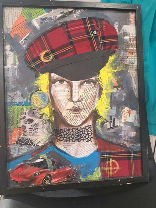 DeVănzare Tablou(colaj) "Portret băiat"