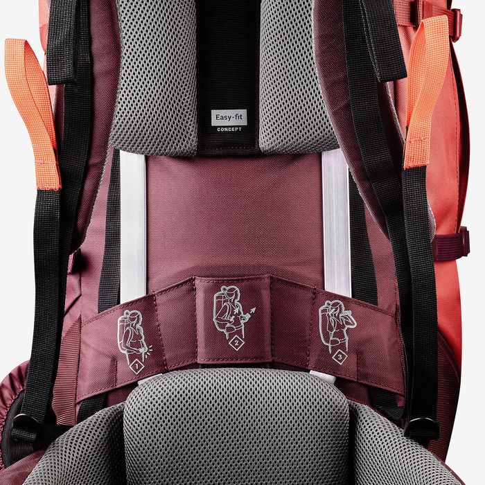 Rucsac Trekking la munte cu husă ploaie - produs resigilat Decathlon