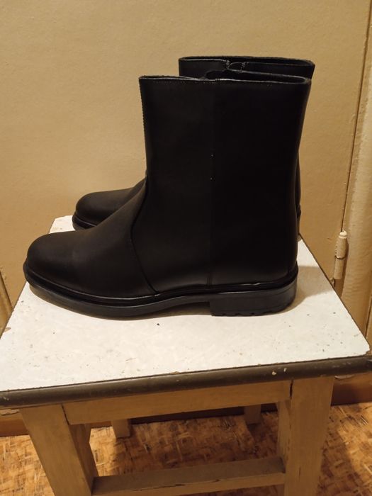 Сапоги зимние кожаные