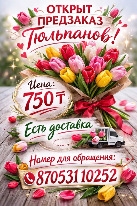 Тюльпаны на заказ