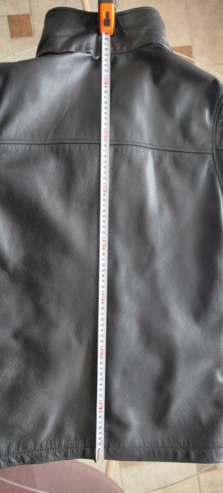 Черно мъжко кожено яке Кenneth Cole, без забележки