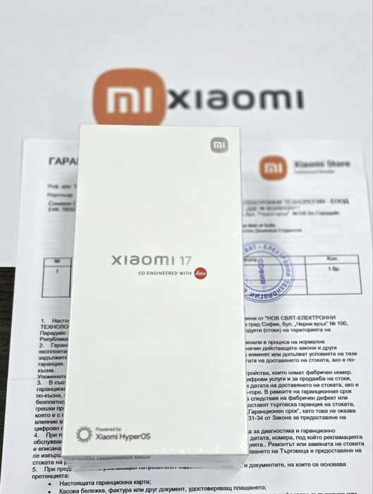 ЗАПЕЧАТАН 256GB Xiaomi 17 Гаранция Mi Store 2029г. Black | Черен