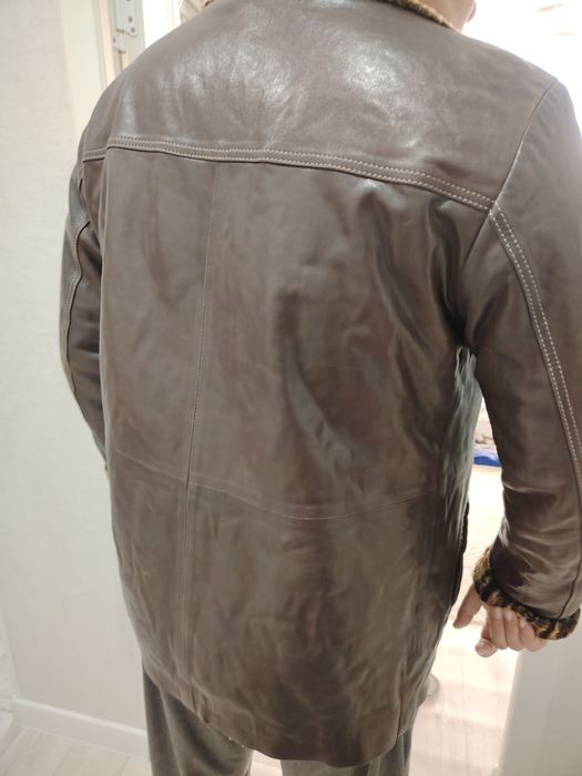 Кожанная дубленка