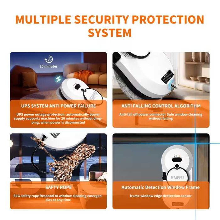 Интелигентен Робот за Почистване на Прозорци WEAPPER®