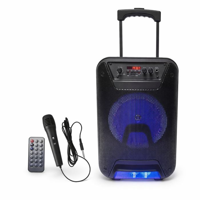 Преносима караоке тонколона- говорител, лед светлина,