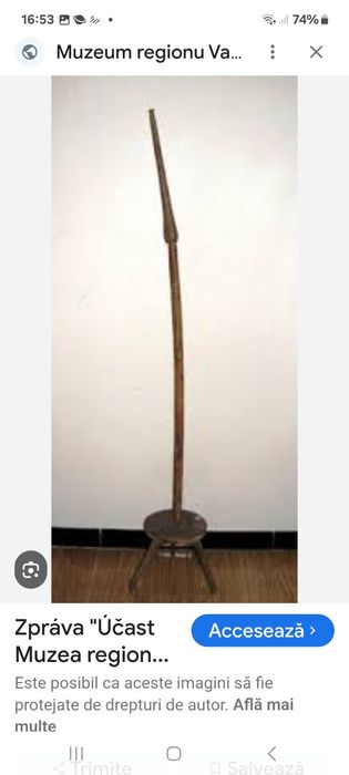 Furca tors cu tijă si scaunaș autentice