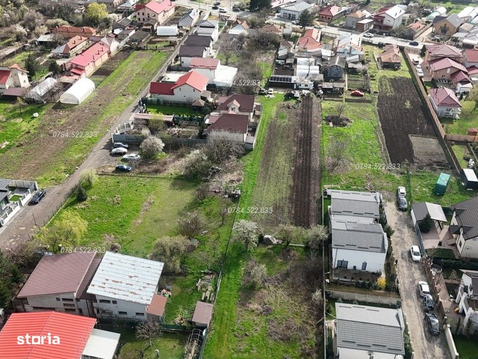 Teren de vanzare intre case comuna Berceni IF aproape de sosea