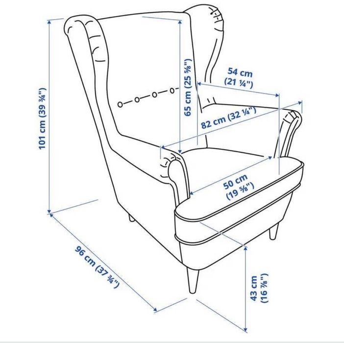 Fotoliu galben IKEA Strandmon