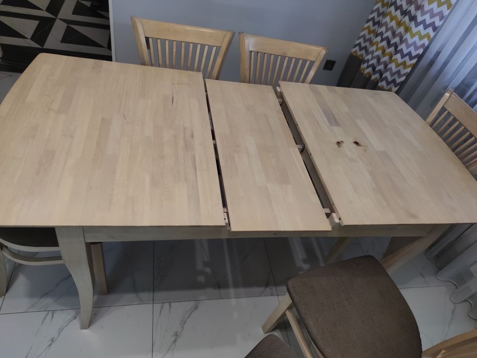 Кухонный стол б/у в комплекте 6 стульв