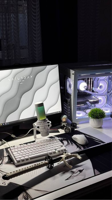 Микрофон Hyper X QuadCast S белый