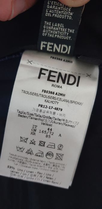 FENDI ROMA KALHOTY Slim Fit Mens Size 31/32  ОРИГИНАЛ! Мъжки Панталон!