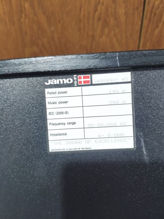 Boxe bas reflex Jamo Harmony 45