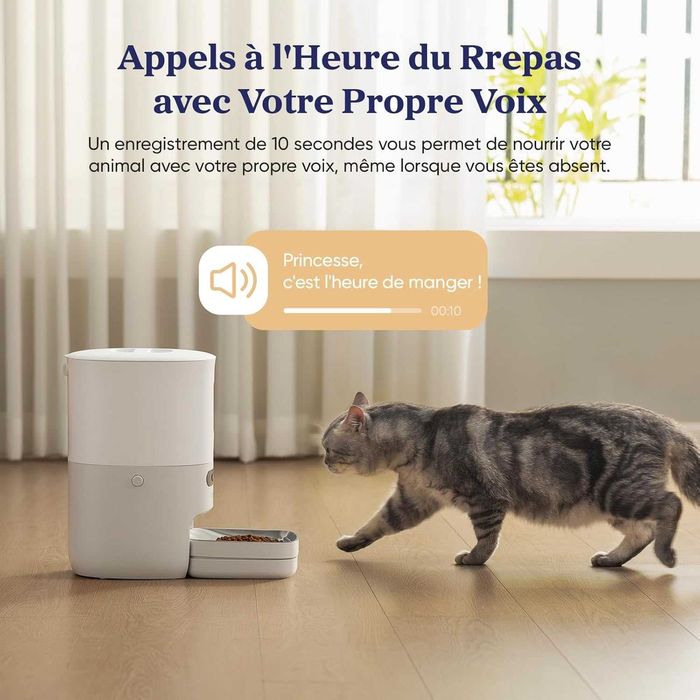 Pawsync Dispenser automat de hrană pentru animale, 2.4G WiFi