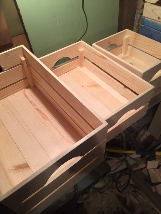 10бр. дървени щайги на цената на 9бр