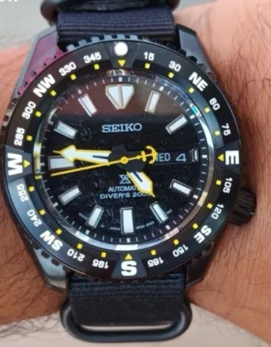 Часовник Seiko PROSPEX automatic diver Black edition