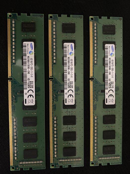 12gb 4x3 ddr 3 samsung, i3-4k socket 1150 / i5-3k socket 1151