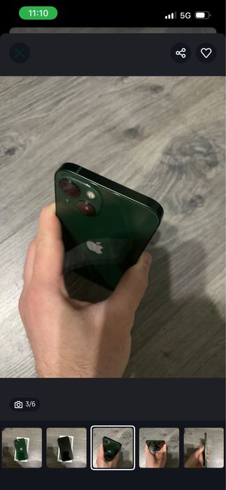 Айфон 13,128гб зелёный цвет