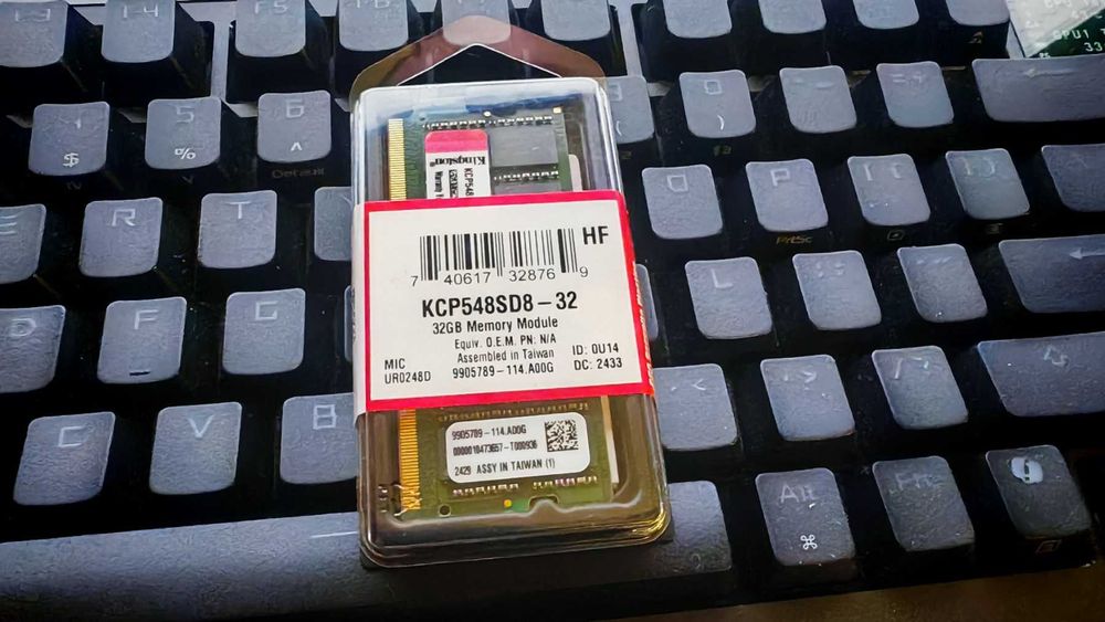 НОВА! памет за лаптоп Kingston SODIMM 32GB (1x32GB) DDR5 4800MHz