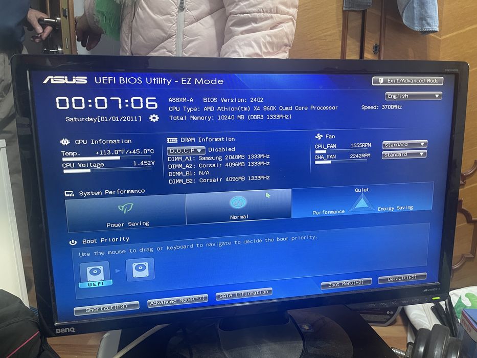 Monitor FullHD 24” BENQ