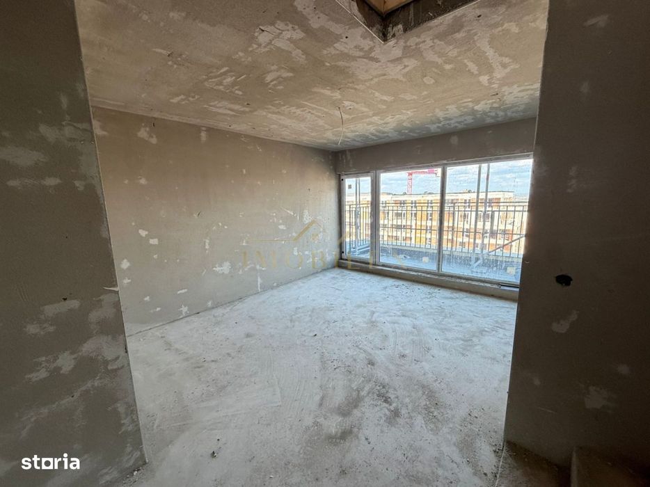 Apartament semifinisat 2 camere , 62mp, terasa, zona Sopor
