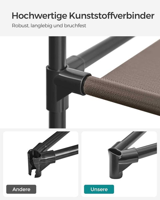 Dulap textil portabil Songmics, 150x45x175 cm, maro