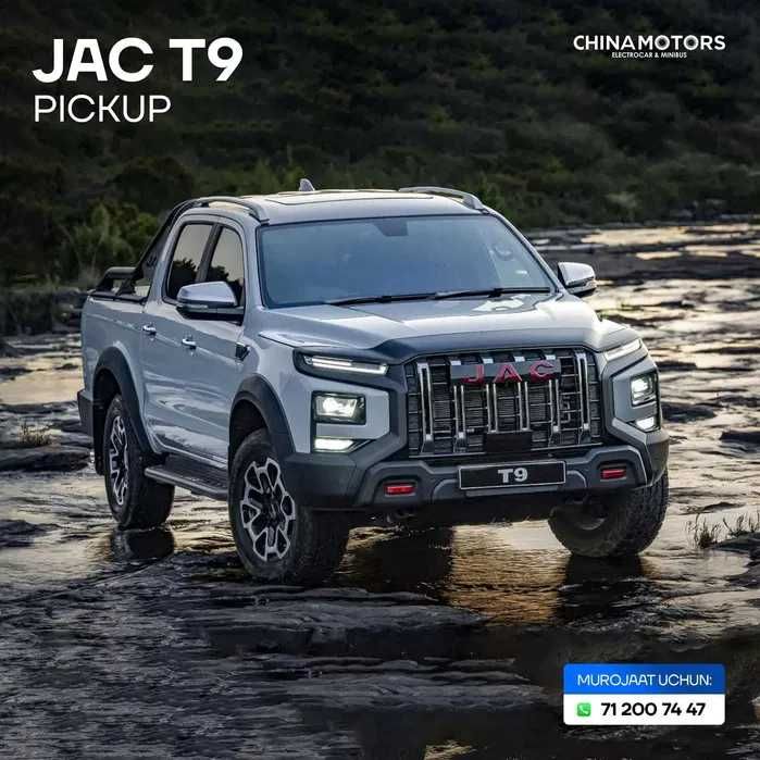JAC T9 Picap Sotuvda tayyor