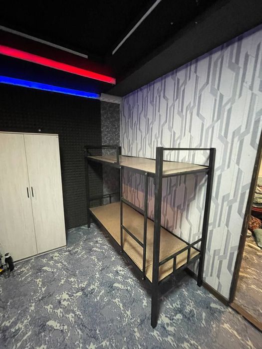 Мебель лофт Икки кишилик кровать.