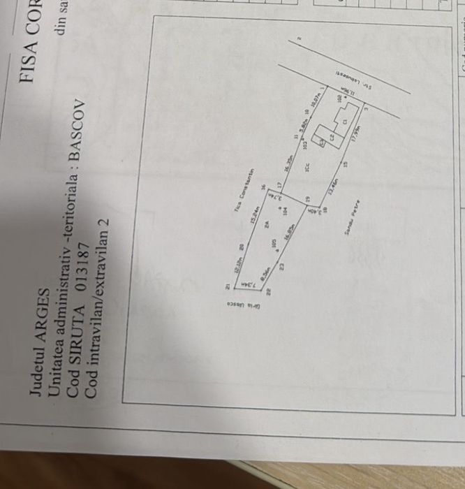 Teren 655 m² + casă în Bascov