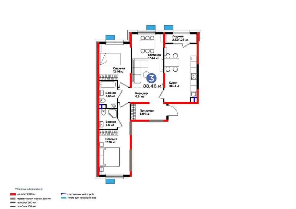 Комфорт+ идеально для семьи 3-ка в Ипотеку на 20 лет с ПВ 15%