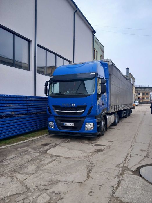 Iveco Stralis AS440S- Euro 6-2018- 480 CP- Stare buna  + Semiremorca