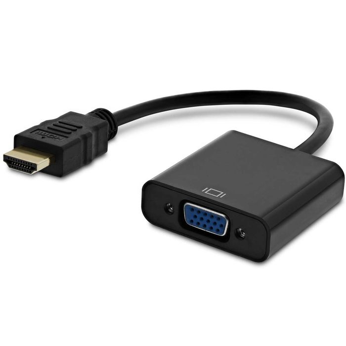 Convertor Adaptor VGA cu Audio la HDMI cu Audio Cablu VGA la HDMI