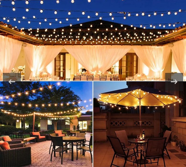 Ghirlanda 16.5 m 30 LED pentru Garadina / Terasa / Casa