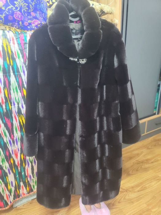 Норковая шуба элегантный