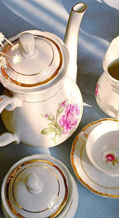 Антикварный редкий практически новый кофейный сервиз Чехословакия