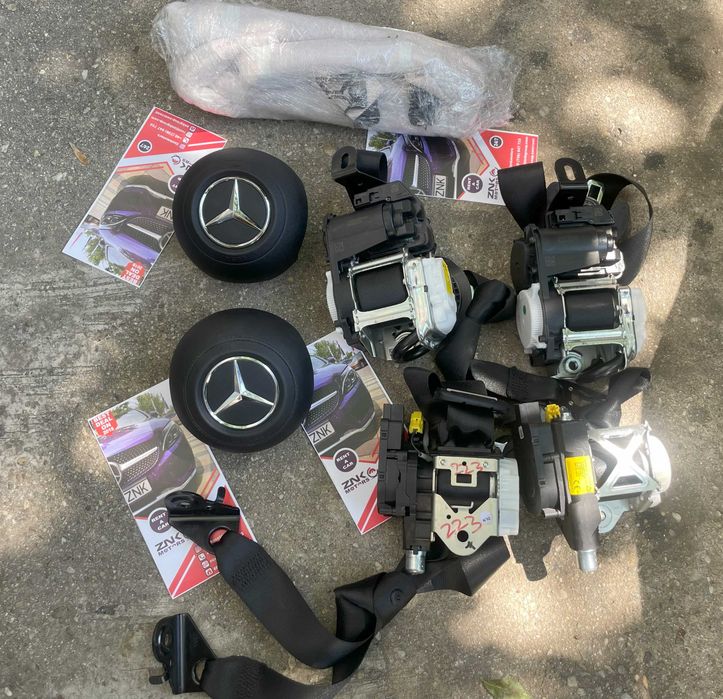 Mercedes Benz S w223 airbag volan piele set centuri de siguranta