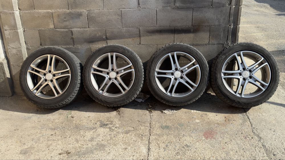 Джанти с нови зимни гуми за мерцедес ес класа 5х112 18 Mercedes 5x112