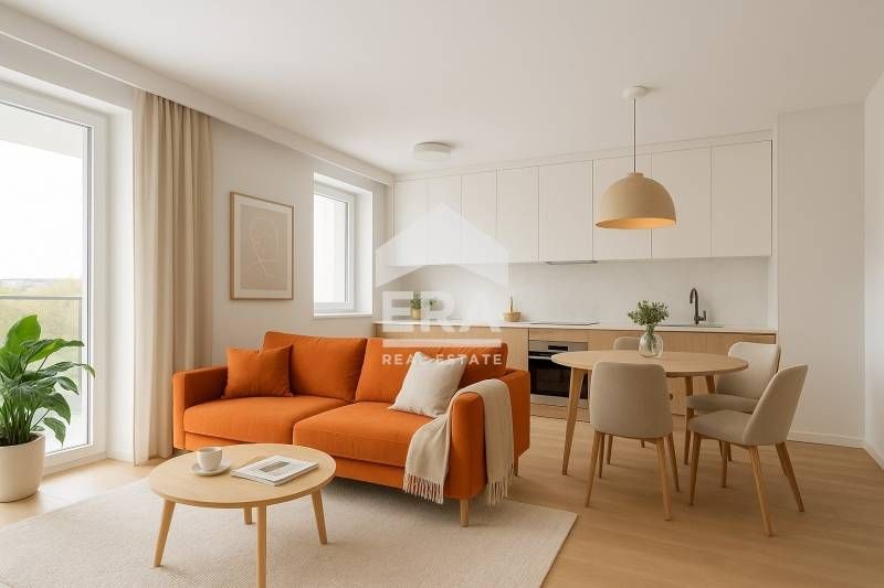 Двустаен апартамент в начален етап на строеж на първата по рода си мно