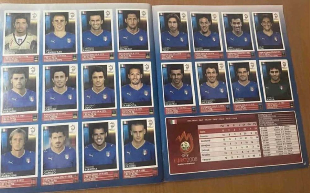 Albun complet Panini Euro 2008 Austria-Elvetia