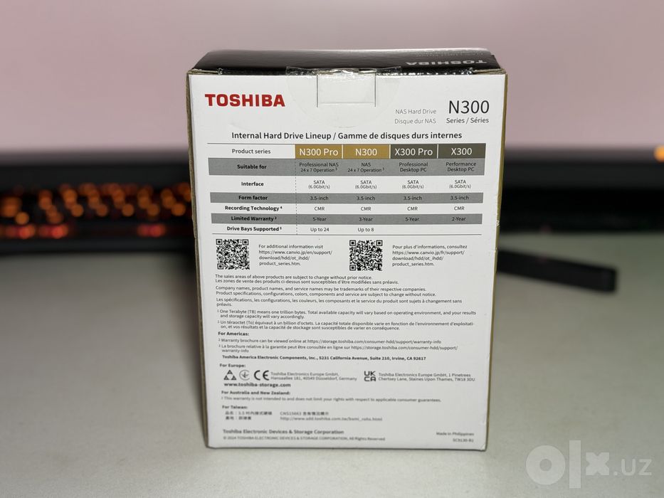 Toshiba 12TB NAS new sealed N300 Pro