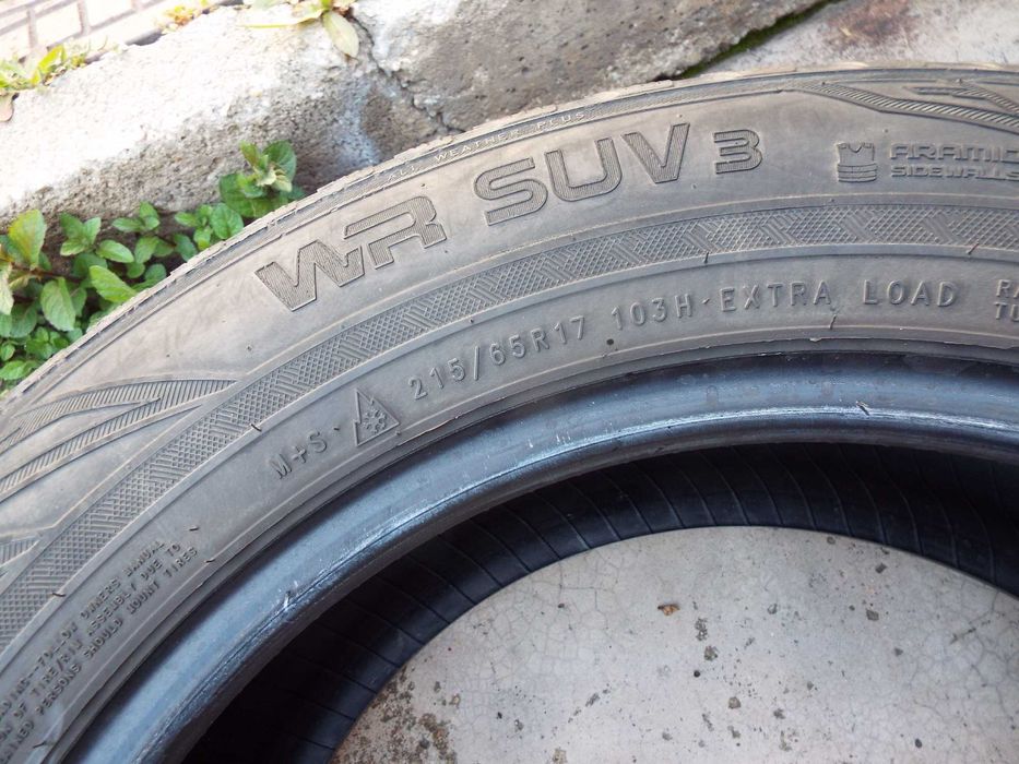 vand 2 anvelope de iarna 215/65/17 nokian wr suv3 pret 250lei amandoua