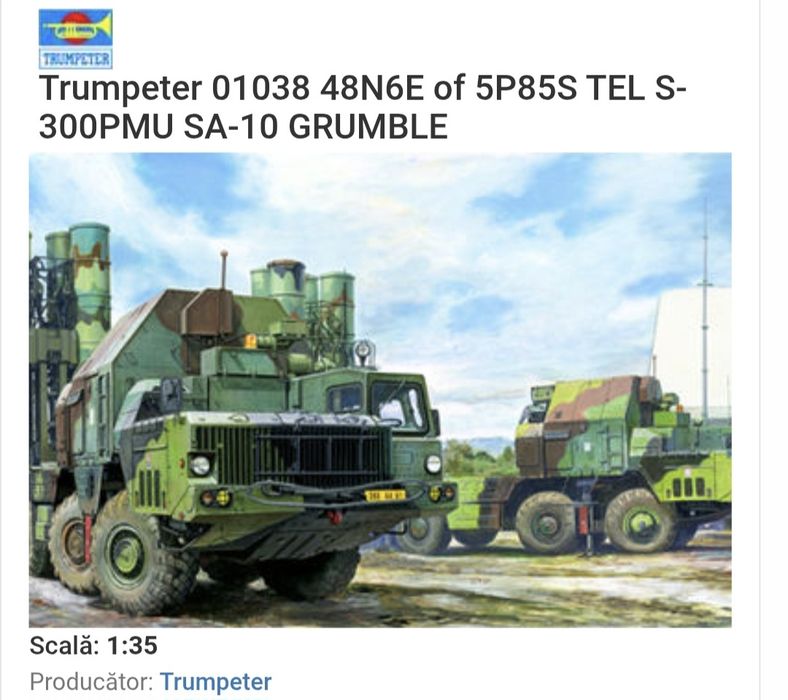 Macheta 1/35 Trumpeter camion lansator rachete