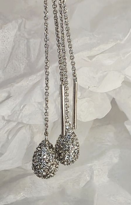 Золотые серьги-протяжки