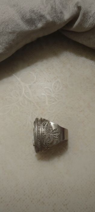 Печатка серебро ,ручной работы .