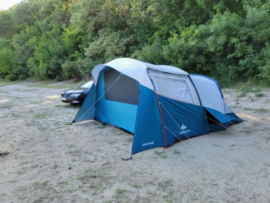 Cort 5 persoane, 2 camere Arpenaz Fresh&Black